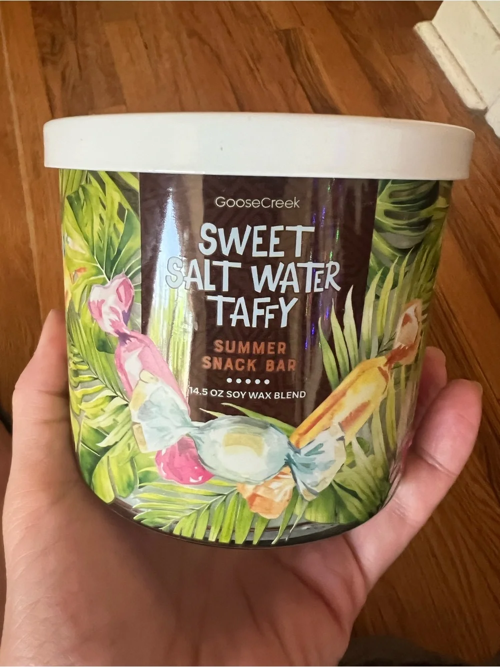 Goose Creek Sweet Salt Water Taffy 3 Wick Candle 14.5 Oz BRAND NEW
